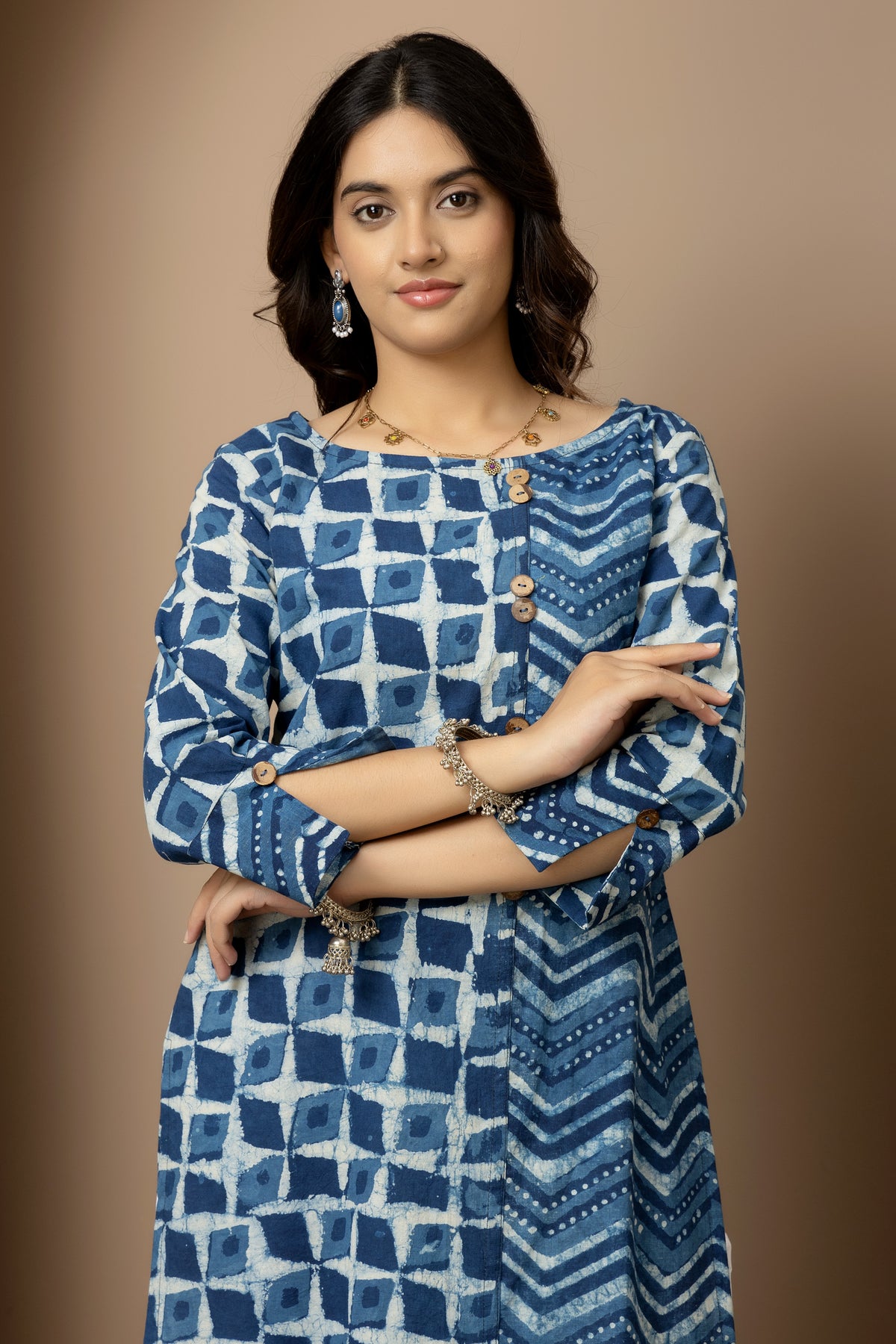 Neel Tara- Jaipur hand block indigo Kurta