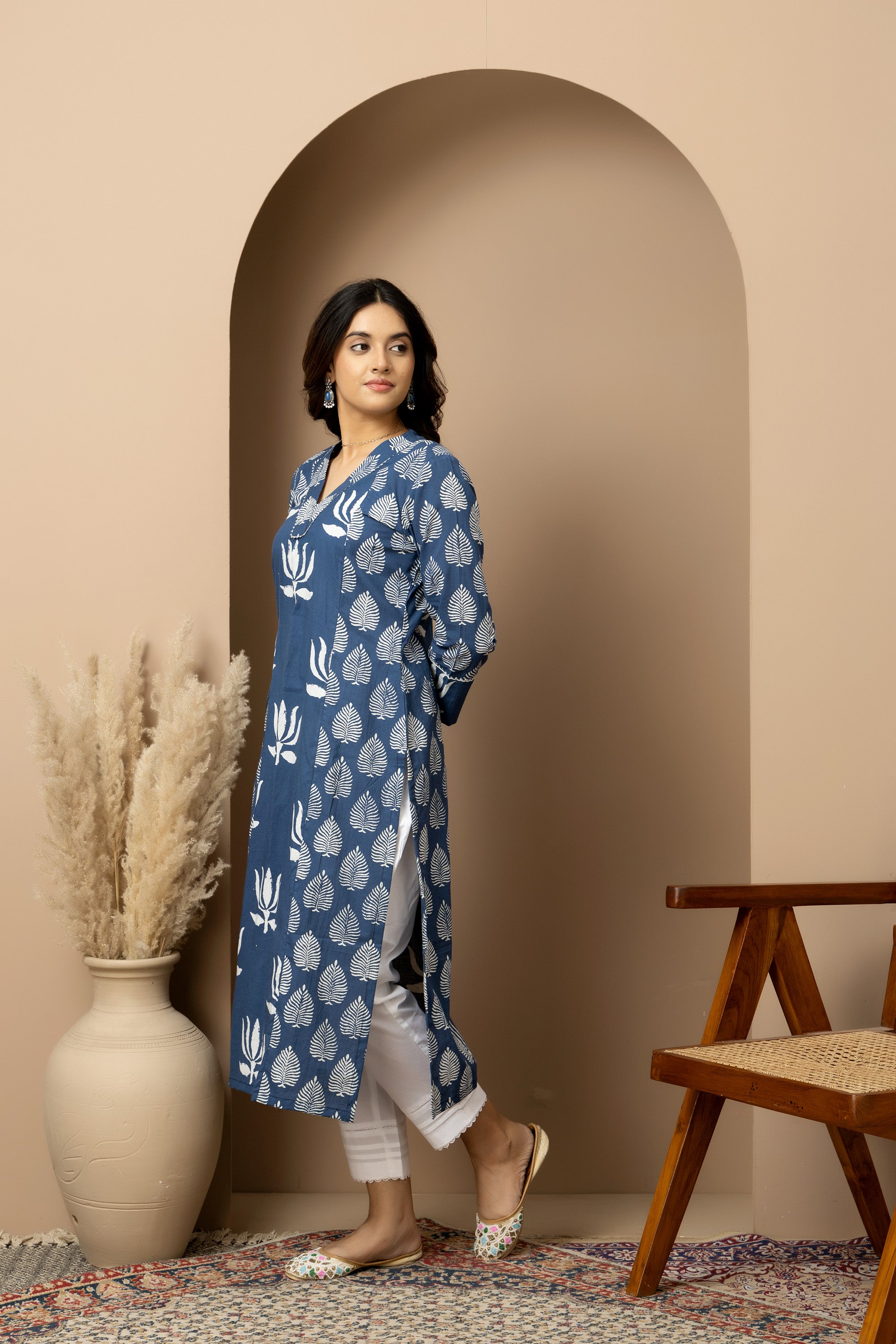 Neel Kamal- Jaipur hand block indigo Kurta