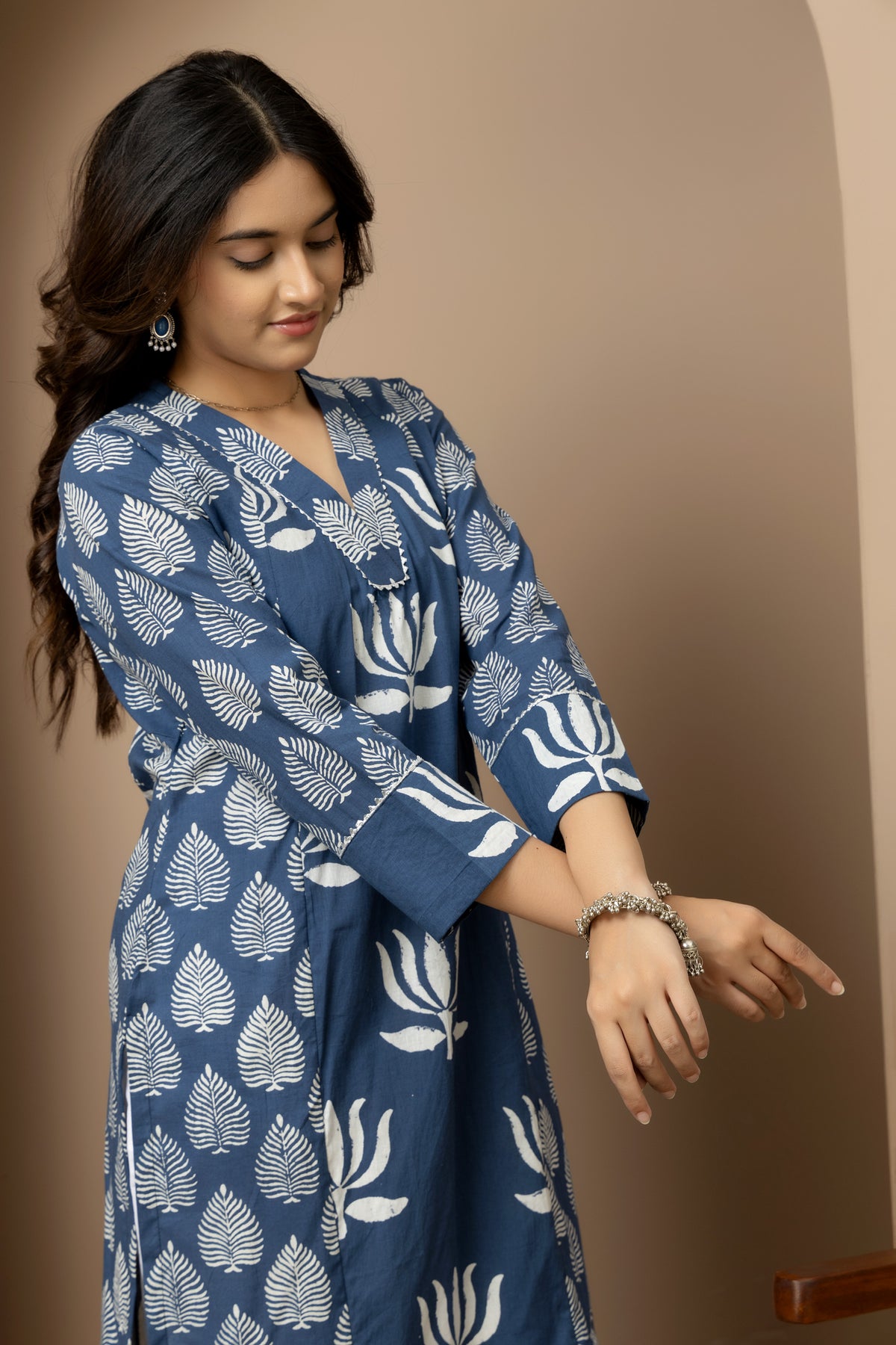 Neel Kamal- Jaipur hand block indigo Kurta