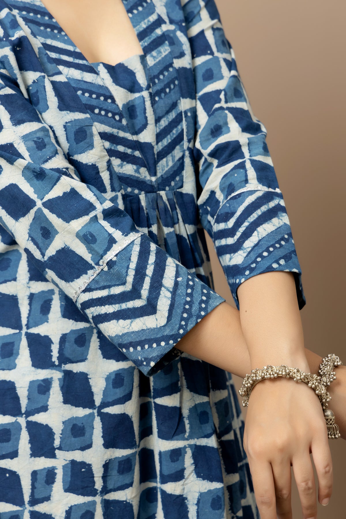 Neel Dhara- Jaipur hand block indigo Kurta