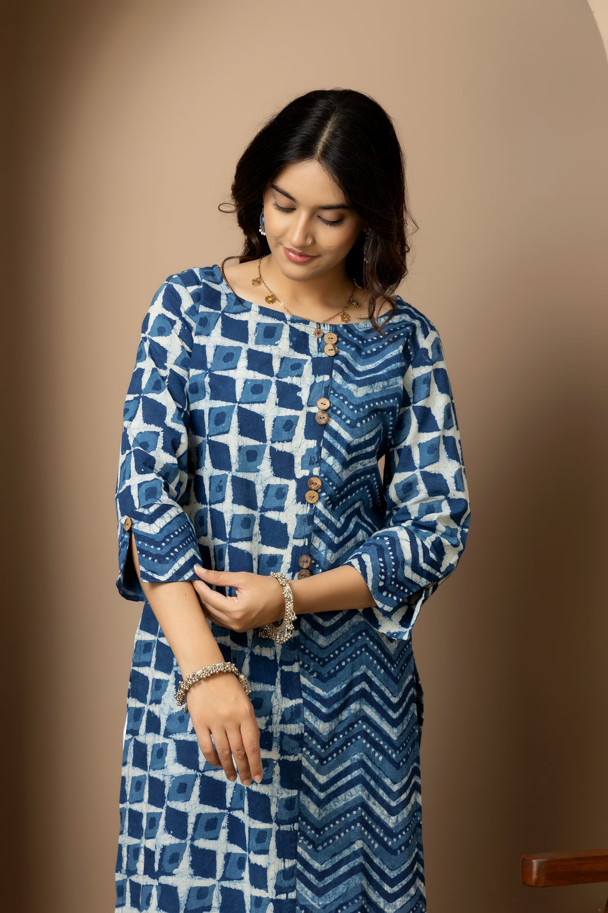 Neel Tara- Jaipur hand block indigo Kurta
