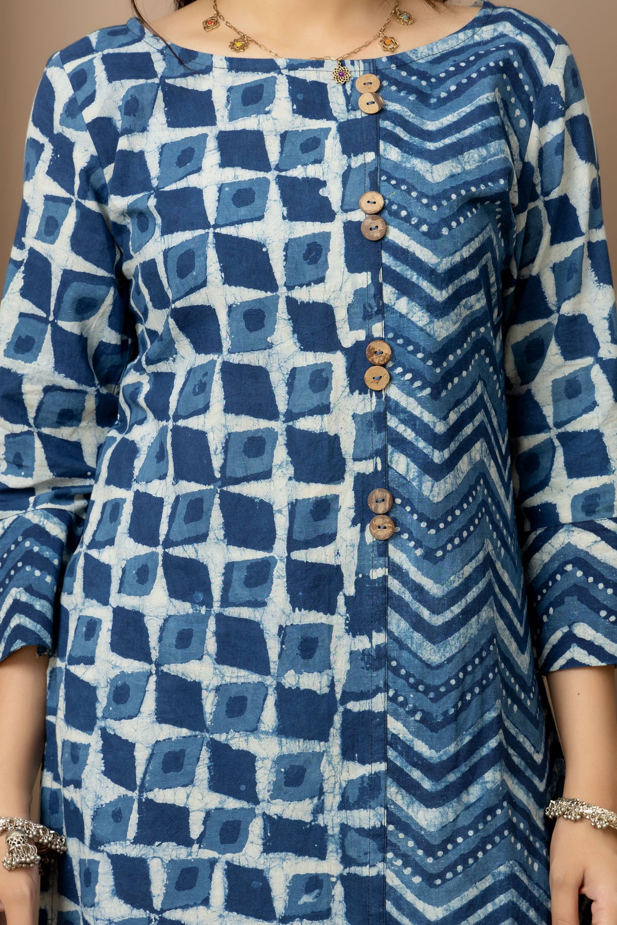 Neel Tara- Jaipur hand block indigo Kurta