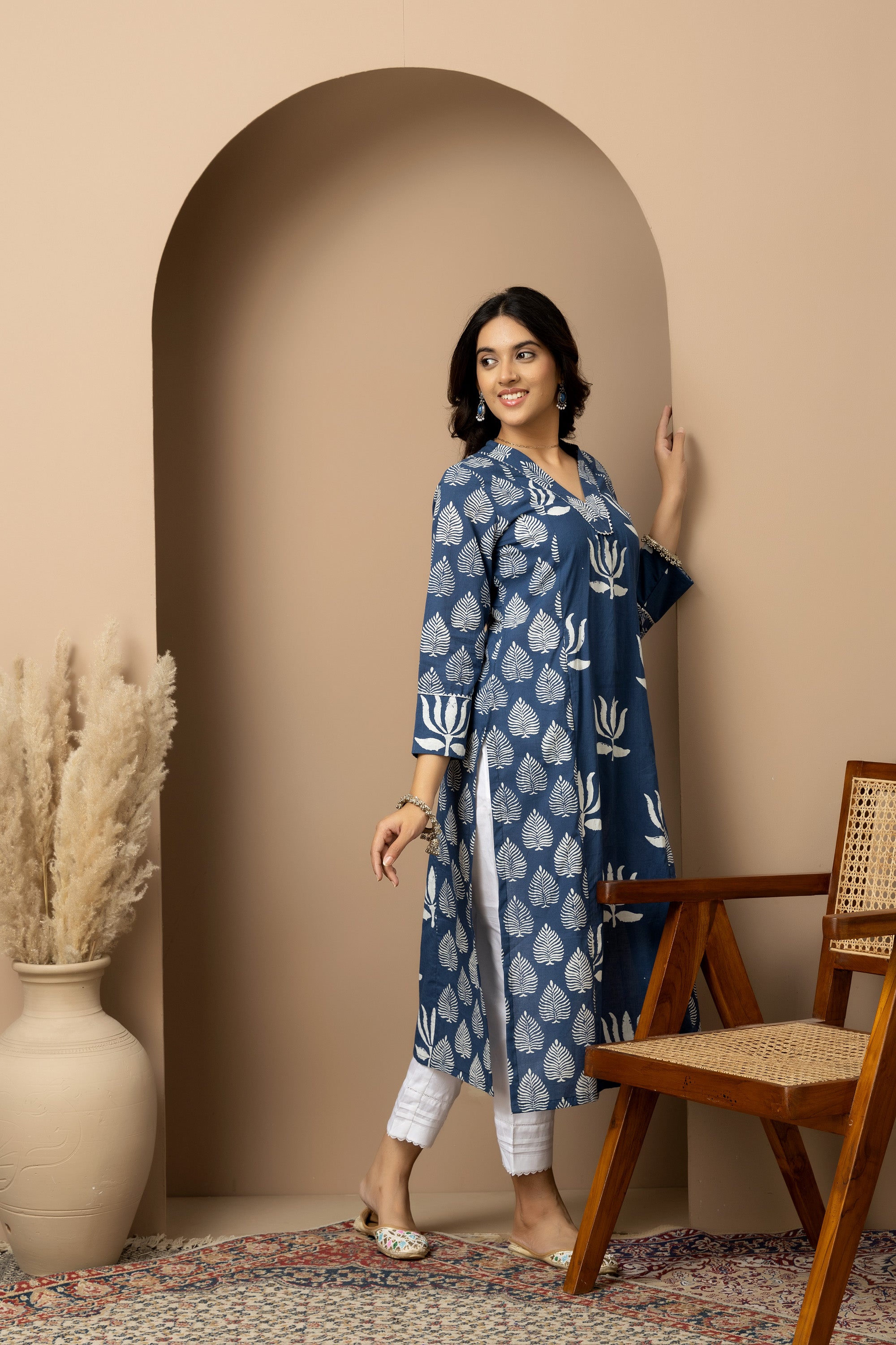 Neel Kamal- Jaipur hand block indigo Kurta