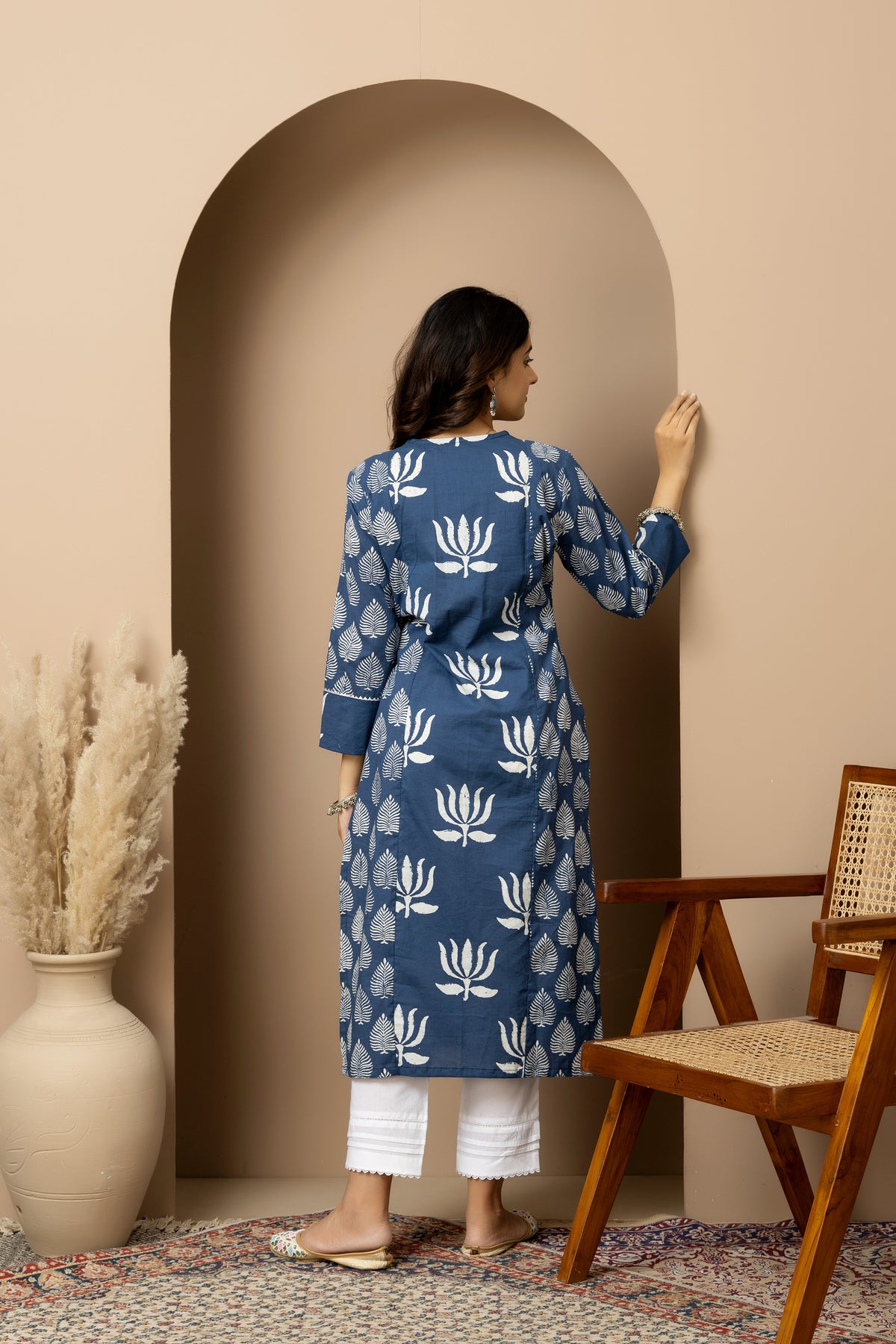 Neel Kamal- Jaipur hand block indigo Kurta