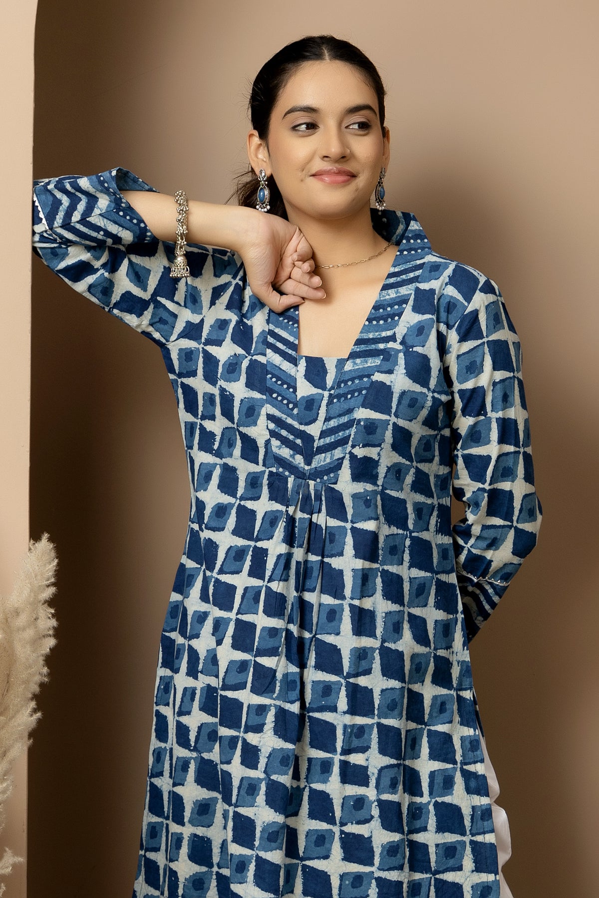 Neel Dhara- Jaipur hand block indigo Kurta