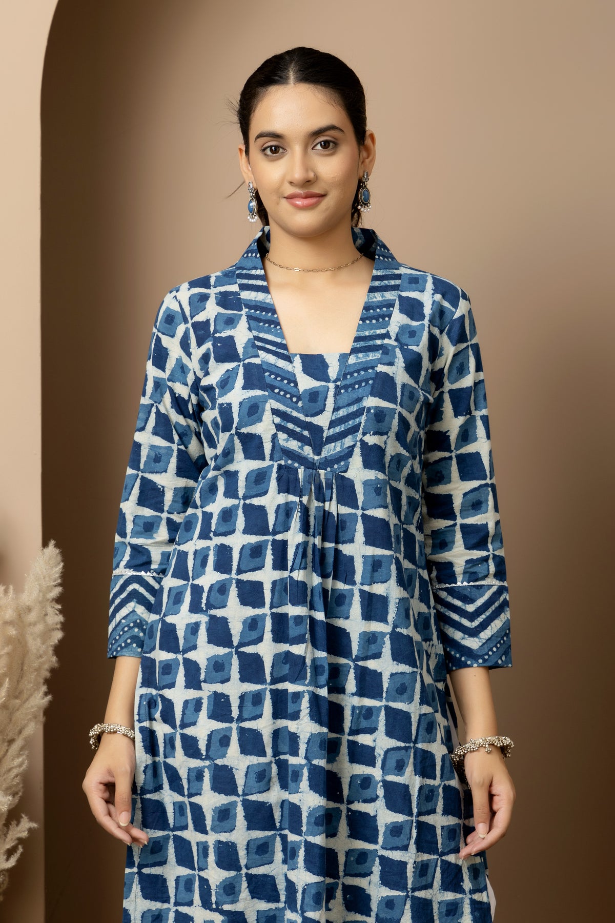 Neel Dhara- Jaipur hand block indigo Kurta